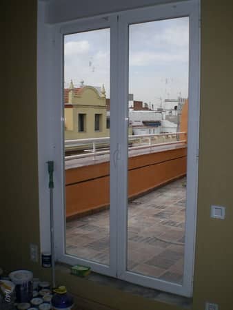 puerta terraza aluminio